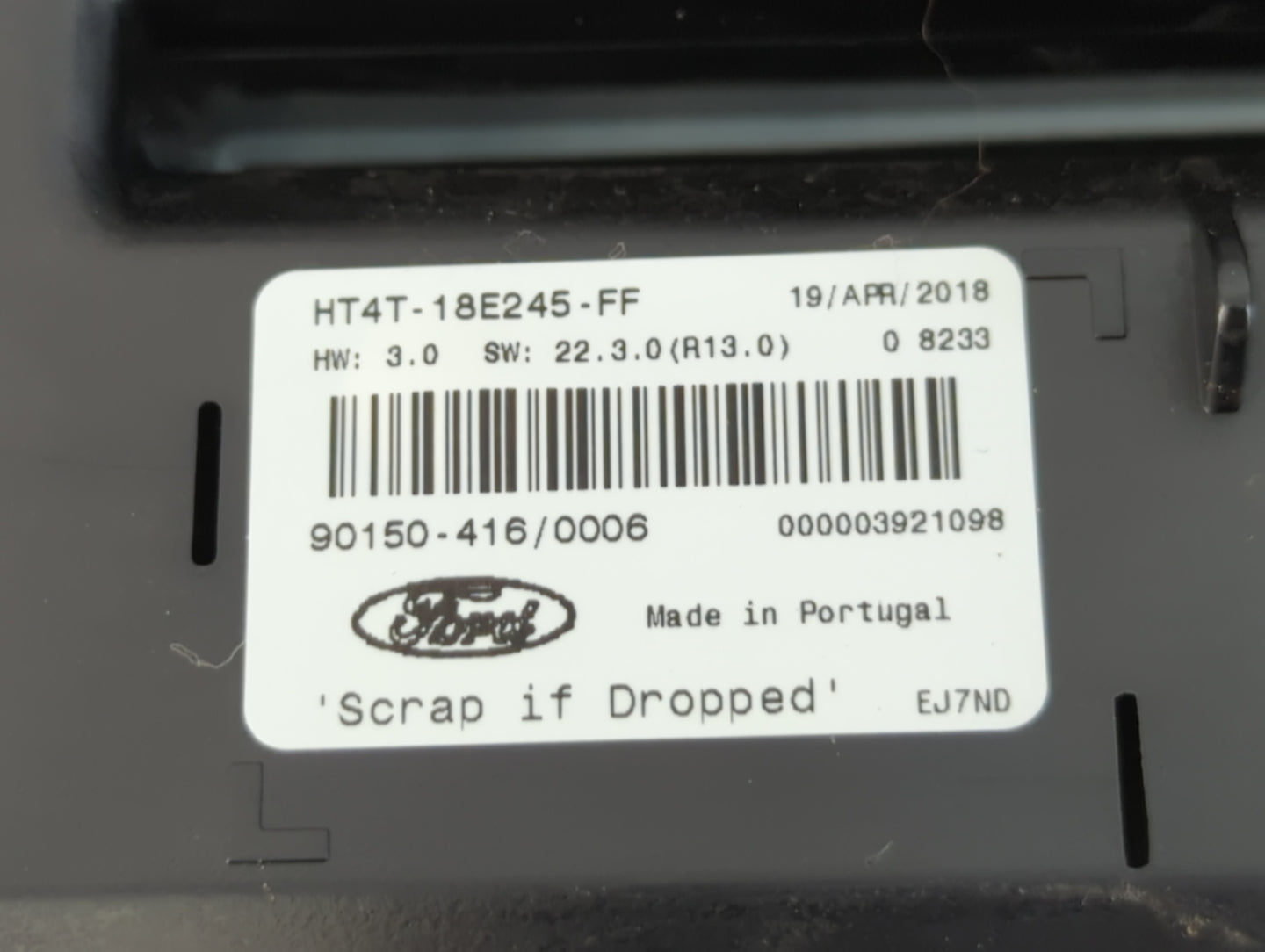 2017-2018 Ford Edge Radio AM FM Cd Player Receiver Replacement P/N:HT4T-18E245-FF Fits Fits 2017 2018 OEM Used Auto Parts - 