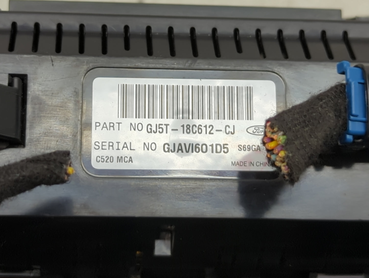 2018-2019 Ford Escape Climate Control Module Temperature AC/Heater Replacement P/N:GJ5T-18C612-CJ Fits Fits 2018 2019 OEM Us