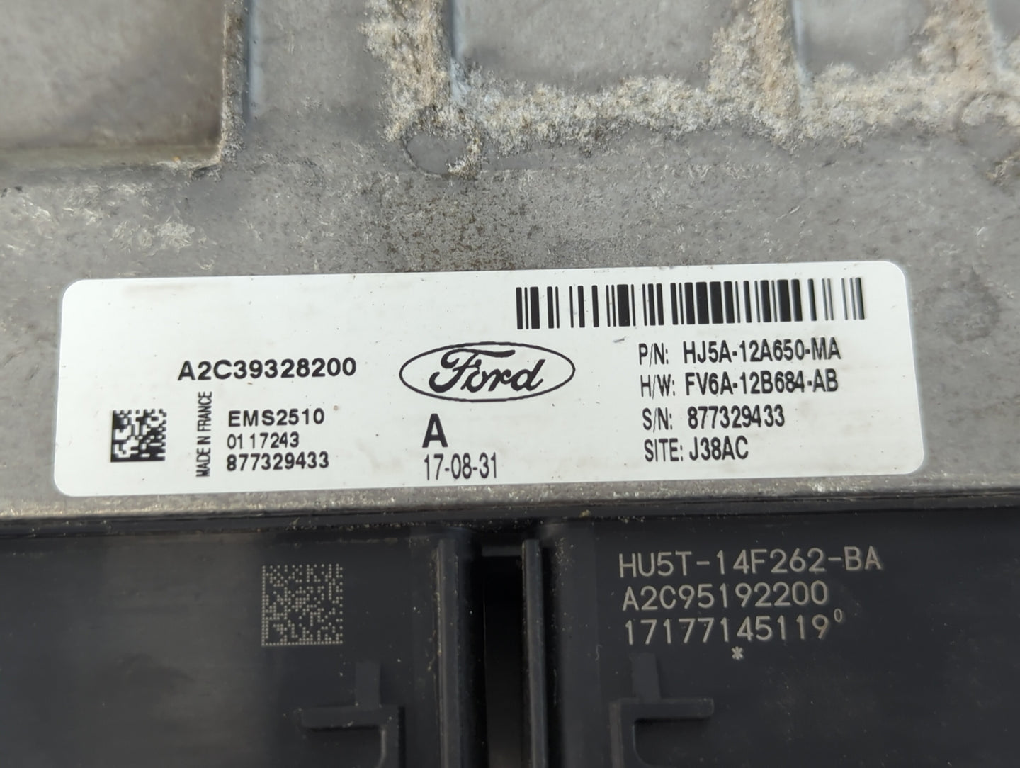 2017-2019 Ford Escape PCM Engine Control Computer ECU ECM PCU OEM P/N:HU5T-14F262-BA FV6A-12B684-AB Fits Fits 2017 2018 2019