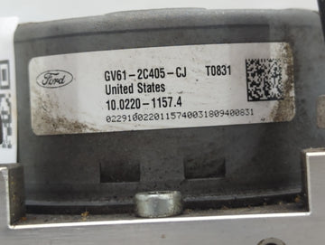 2017-2019 Ford Escape ABS Pump Control Module Replacement P/N:GV61-2C219-DJ Fits Fits 2017 2018 2019 OEM Used Auto Parts