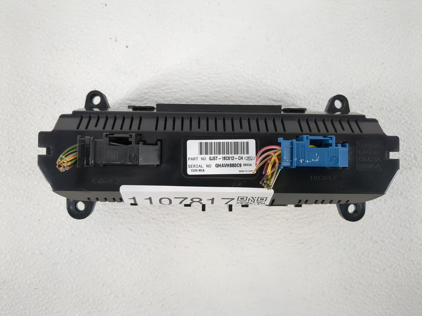2018-2019 Ford Escape Climate Control Module Temperature AC/Heater Replacement P/N:GJ5T-18C812-CH GJ5T-18C612-CJ Fits OEM Us