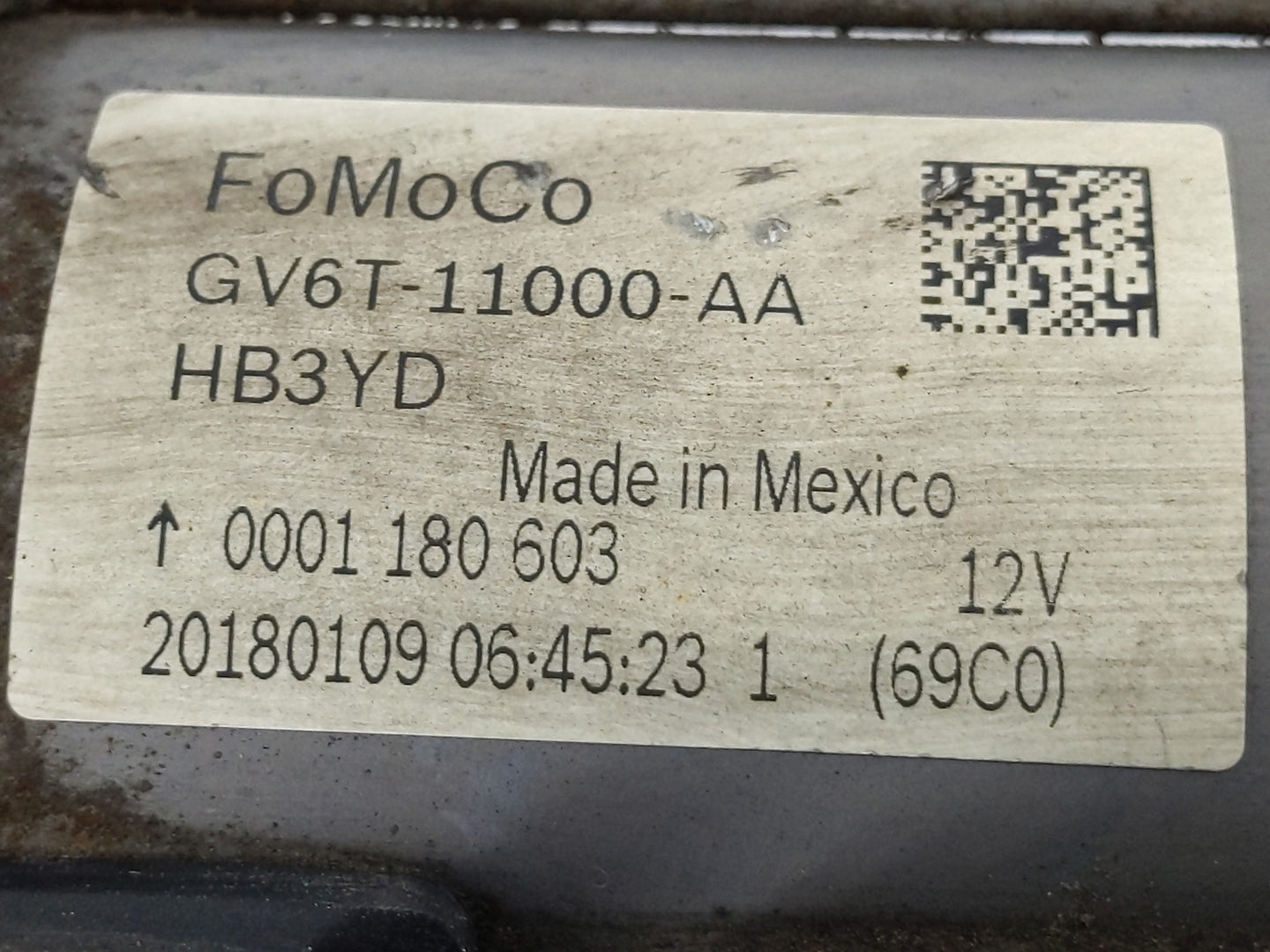 2017-2019 Ford Escape Car Starter Motor Solenoid OEM P/N:GV6T-11000-AA Fits Fits 2017 2018 2019 2020 2021 2022 OEM Used Auto