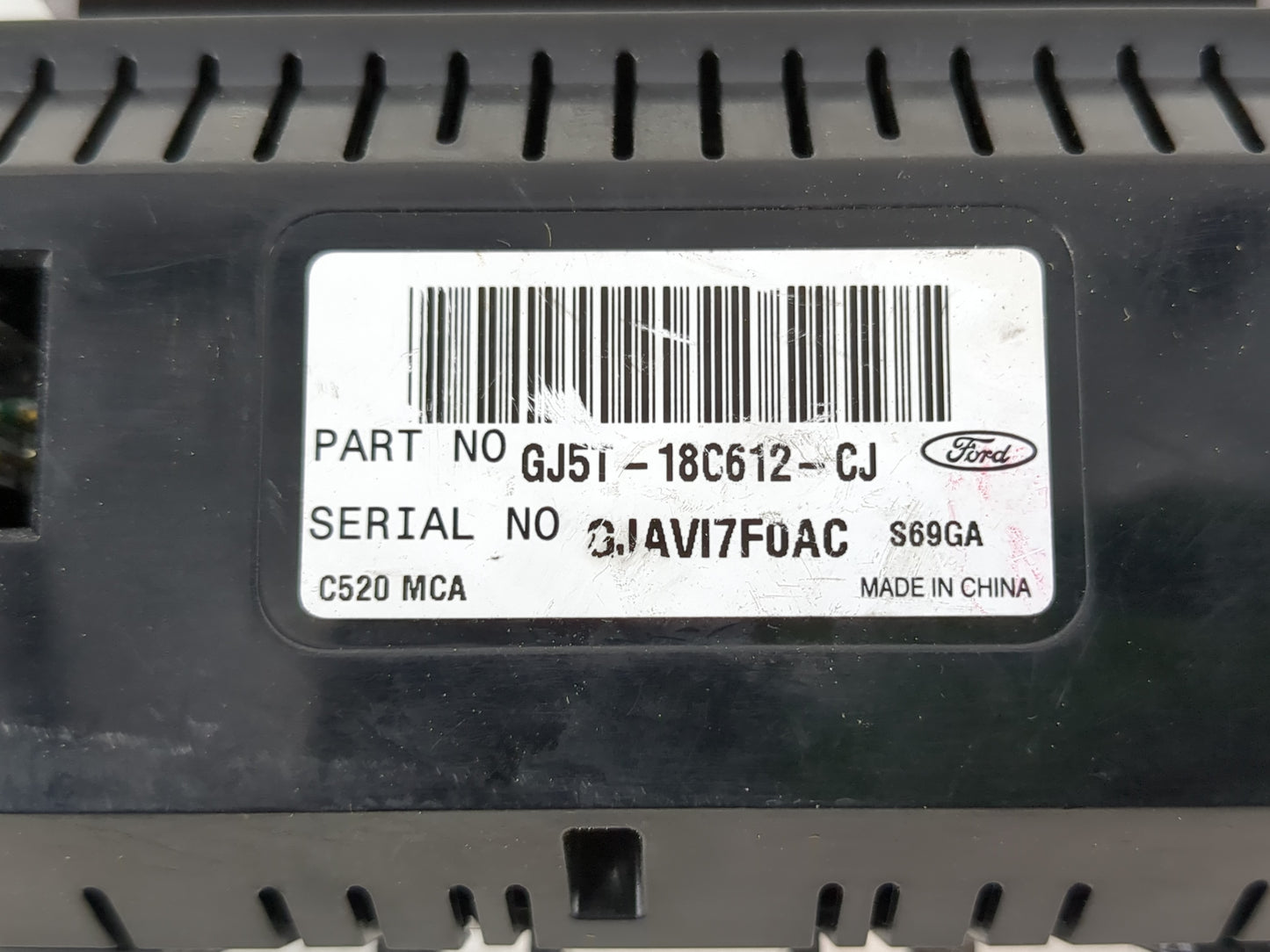 2018-2019 Ford Escape Climate Control Module Temperature AC/Heater Replacement P/N:GJ5T-18C612-CJ Fits Fits 2018 2019 OEM Us