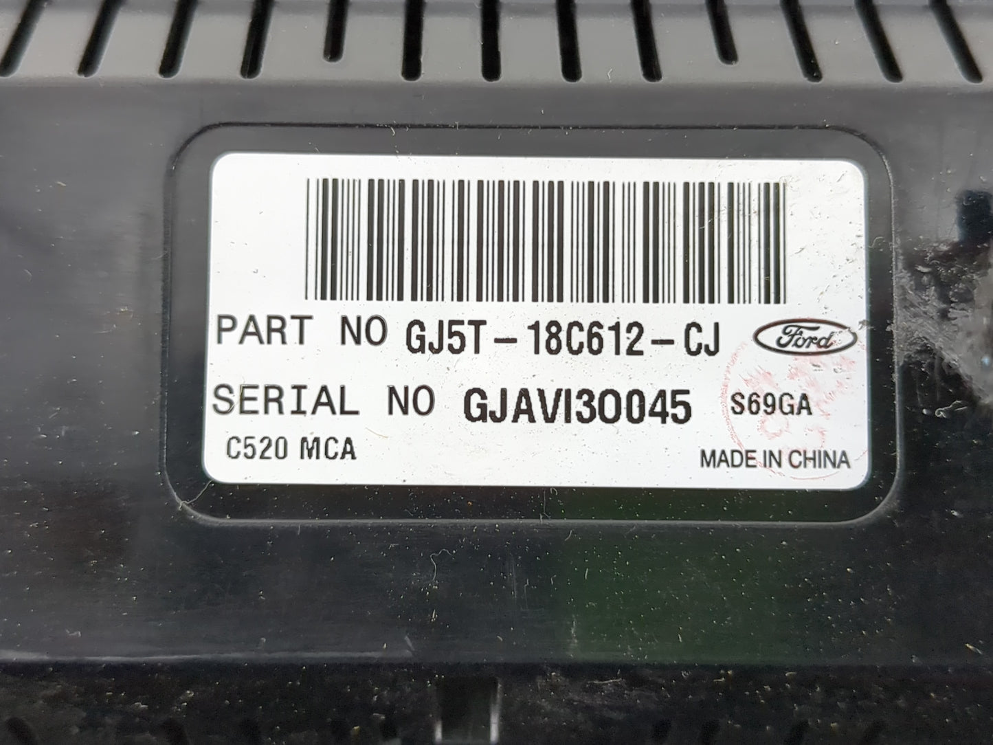 2018-2019 Ford Escape Climate Control Module Temperature AC/Heater Replacement P/N:GJ5T-18C612-CJ Fits Fits 2018 2019 OEM Us