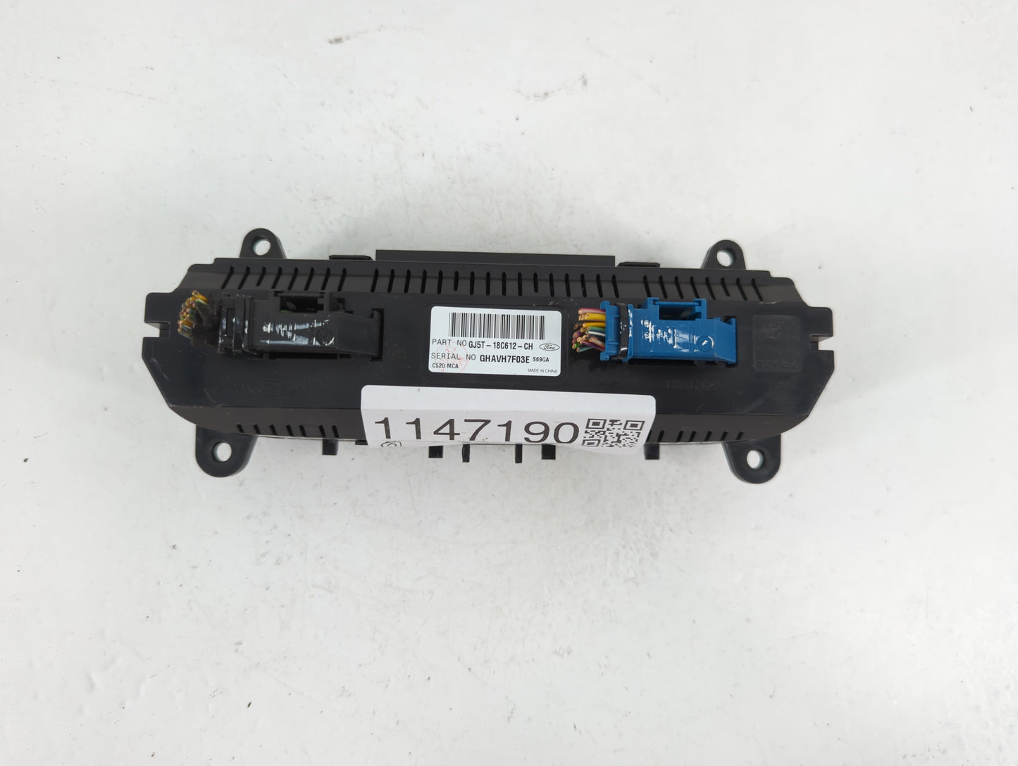 2018-2019 Ford Escape Climate Control Module Temperature AC/Heater Replacement P/N:GJ5T-18C612-CH Fits Fits 2018 2019 OEM Us
