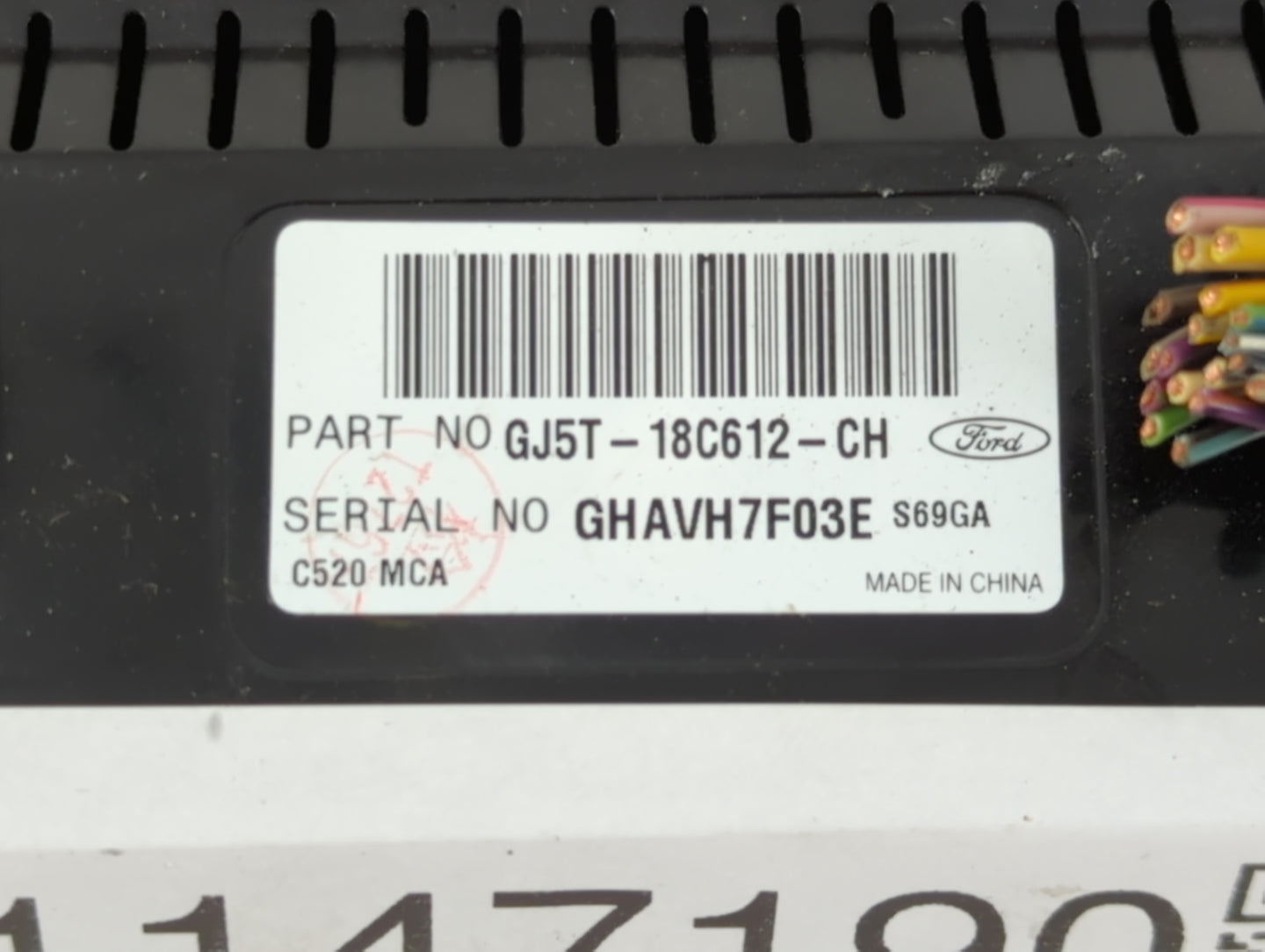 2018-2019 Ford Escape Climate Control Module Temperature AC/Heater Replacement P/N:GJ5T-18C612-CH Fits Fits 2018 2019 OEM Us