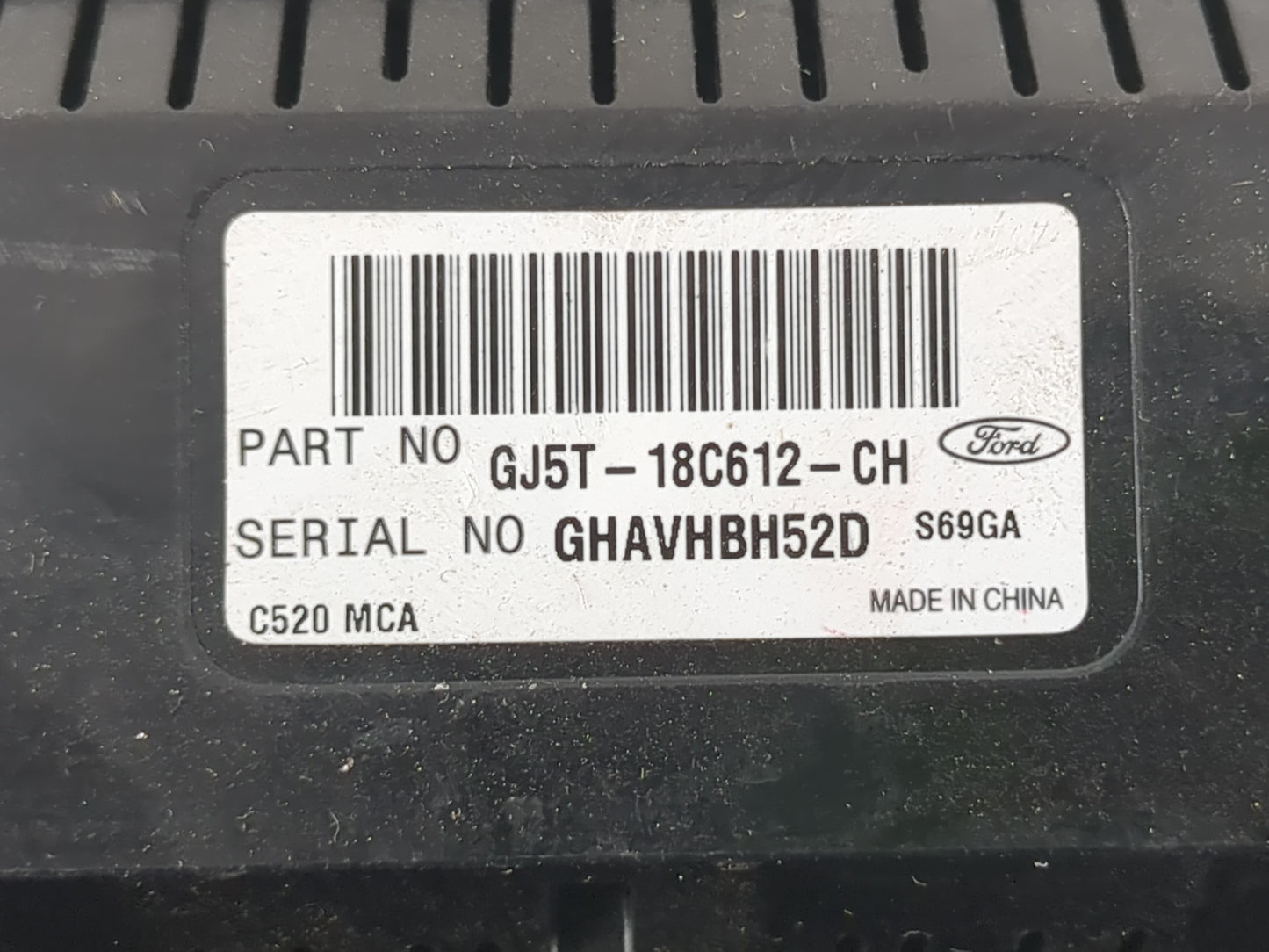 2018-2019 Ford Escape Climate Control Module Temperature AC/Heater Replacement P/N:GJ5T-18C612-CH Fits Fits 2018 2019 OEM Us