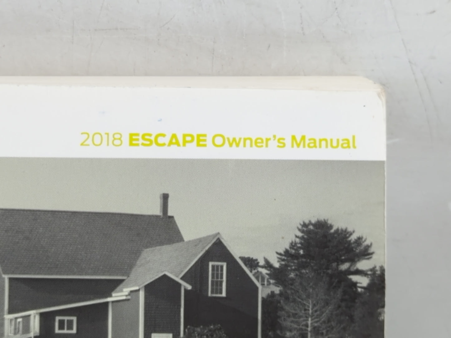 2018 Ford Escape Owners Manual Book Guide P/N:JJ5J 19A321 AA OEM Used Auto Parts - Oemusedautoparts1.com