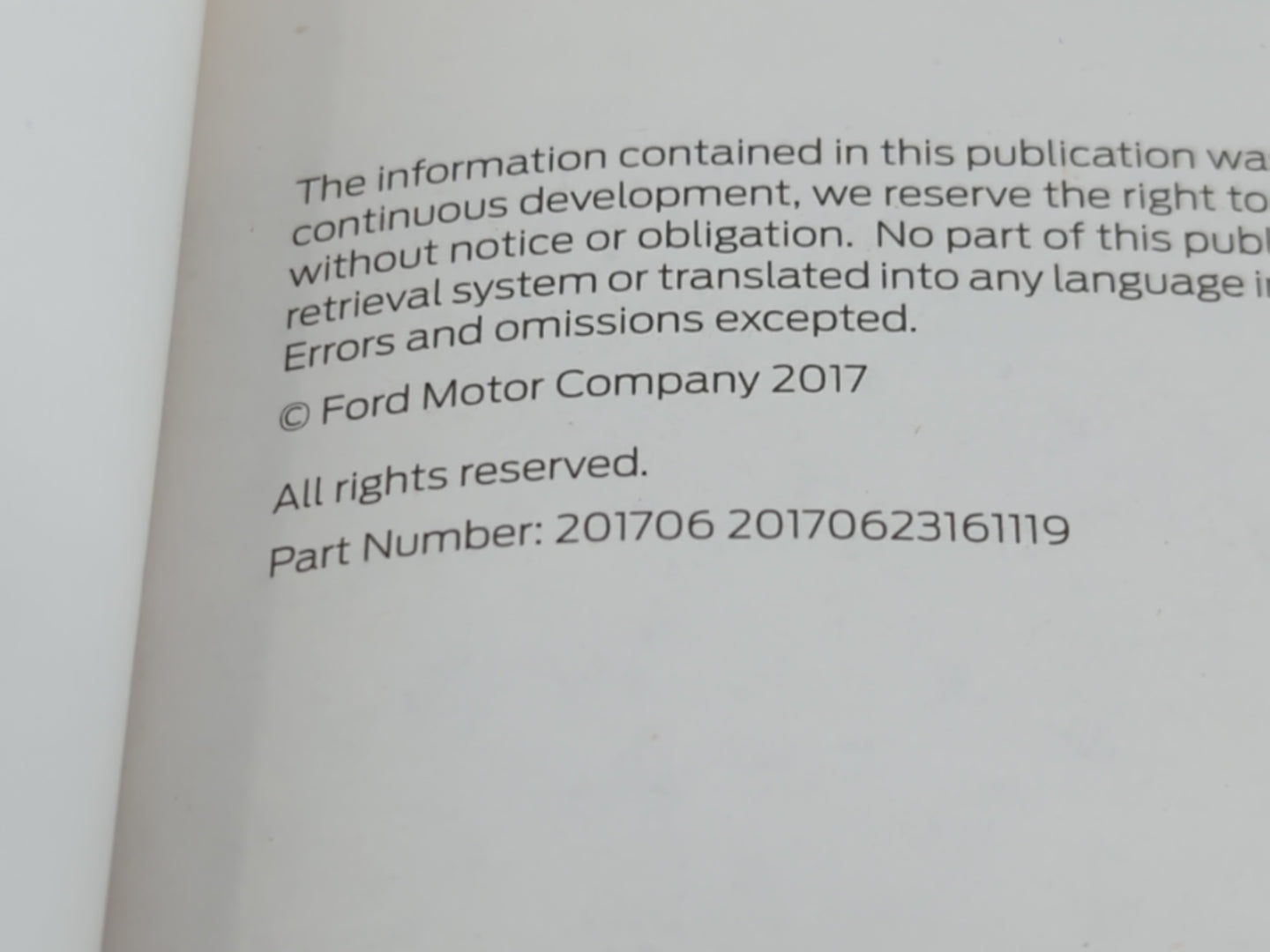 2018 Ford Escape Owners Manual Book Guide P/N:JJ5J 19A321 AA OEM Used Auto Parts - Oemusedautoparts1.com