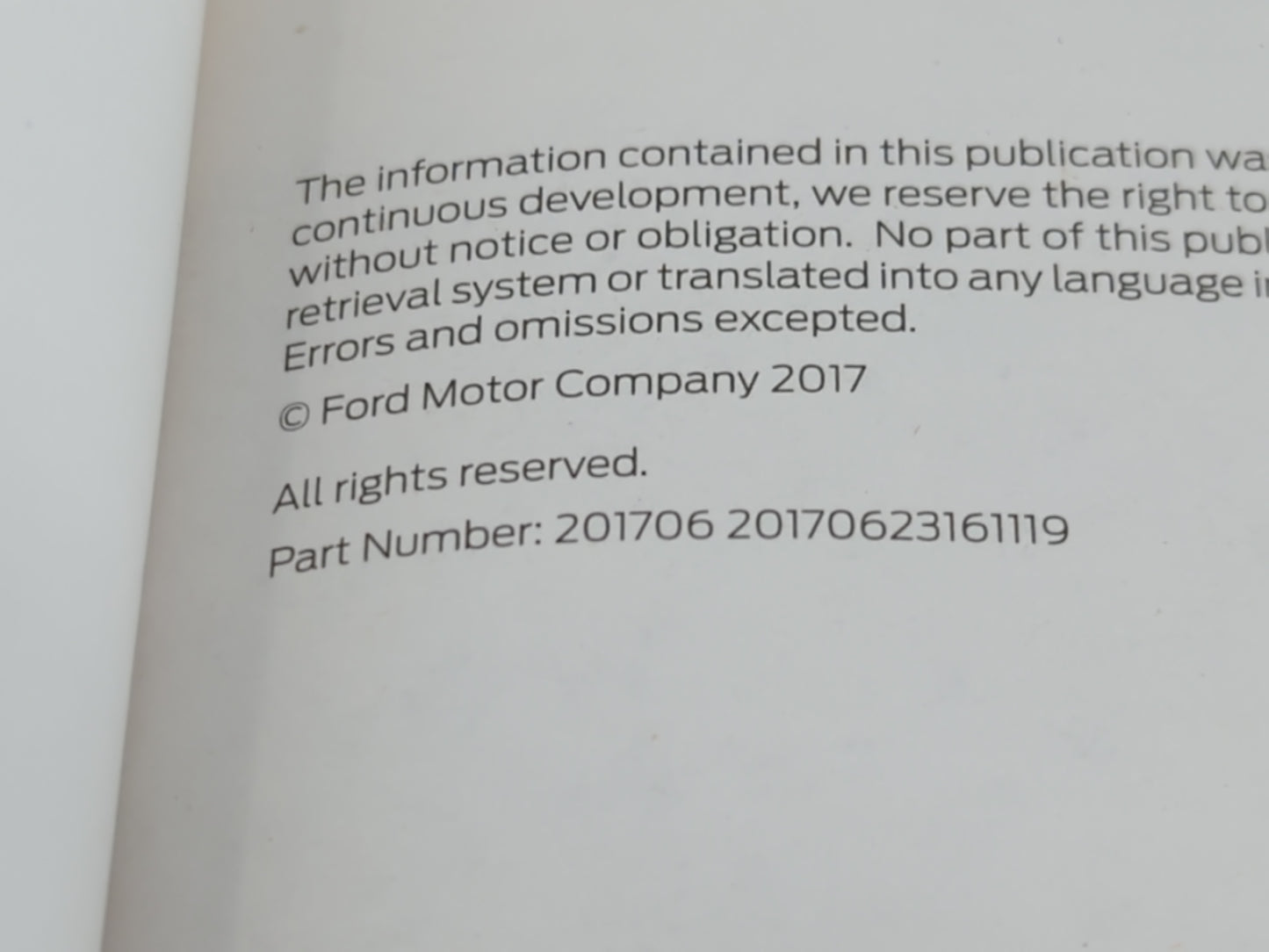 2018 Ford Escape Owners Manual Book Guide P/N:JJ5J 19A321 AA OEM Used Auto Parts - Oemusedautoparts1.com