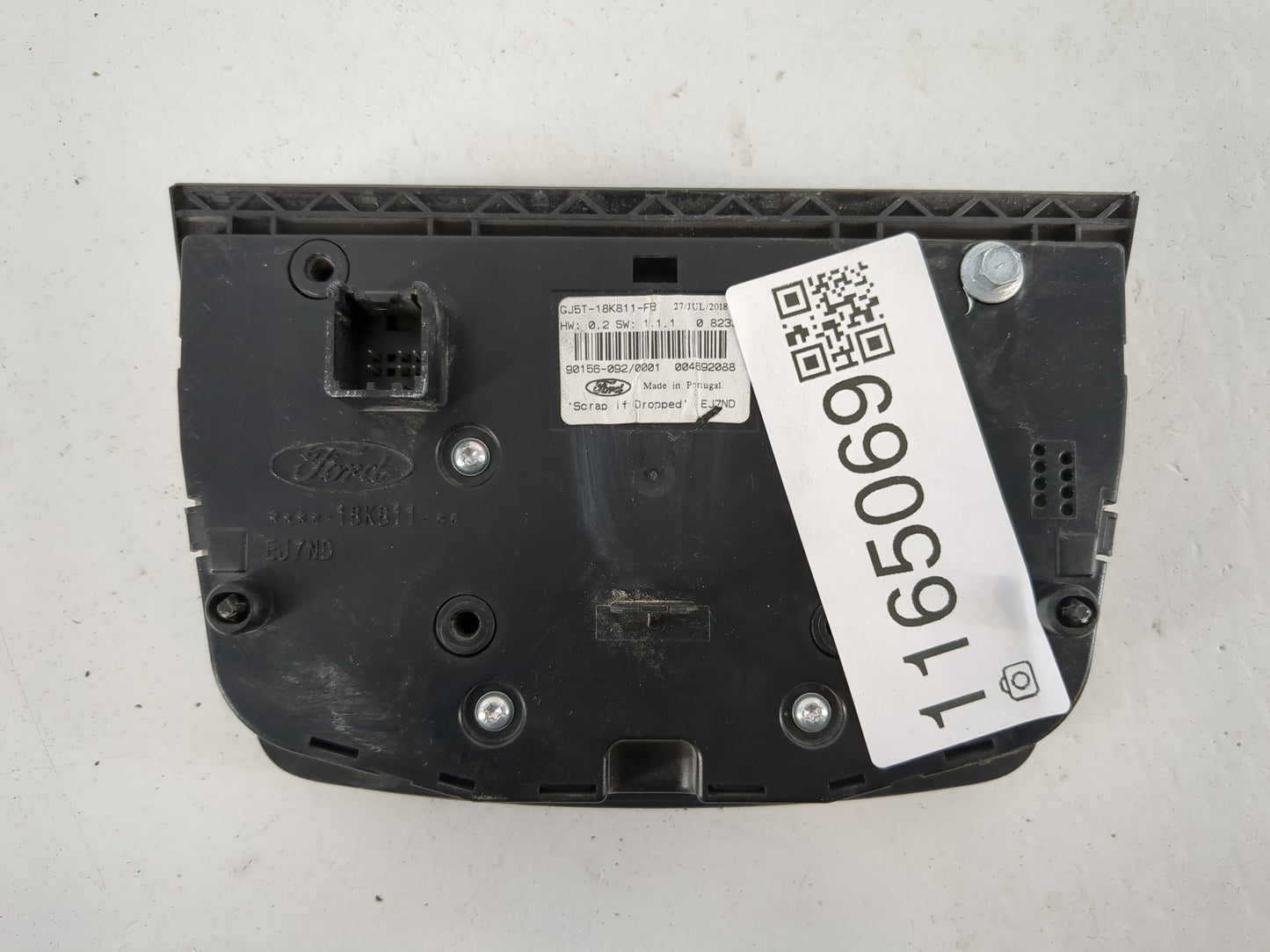 2017-2019 Ford Escape Radio AM FM Cd Player Receiver Replacement P/N:GJ5T-18K811-FB Fits Fits 2017 2018 2019 OEM Used Auto P