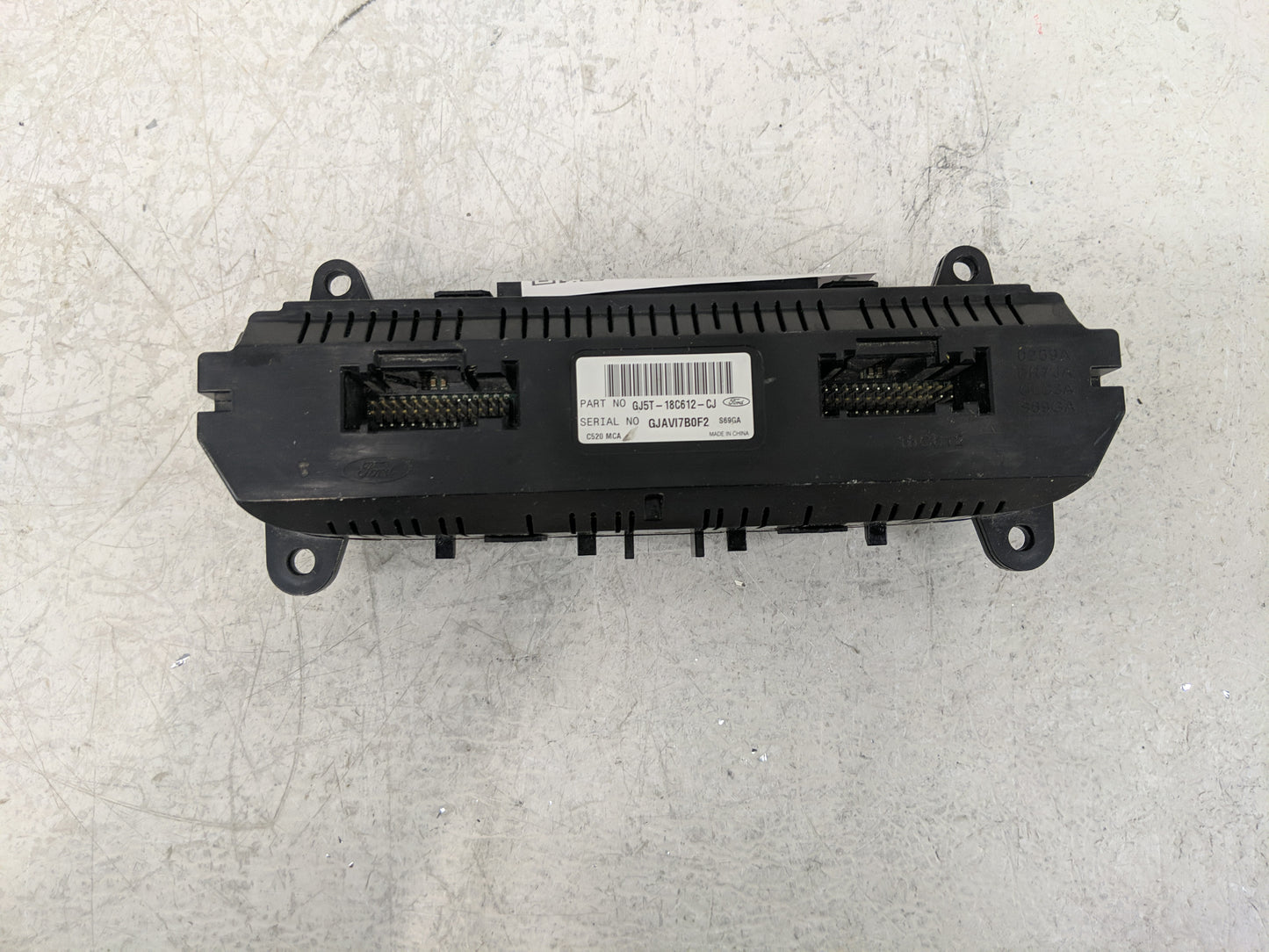 2017-2019 Ford Escape Climate Control Module Temperature AC/Heater Replacement P/N:GJ5T-18C612-CJ Fits Fits 2017 2018 2019 O