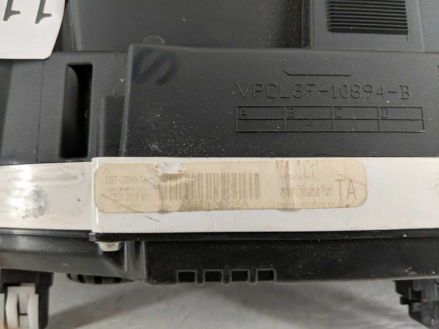 2018 Ford Escape Instrument Cluster Speedometer Gauges P/N:JJ5T-10849-TD Fits OEM Used Auto Parts - Oemusedautoparts1.com