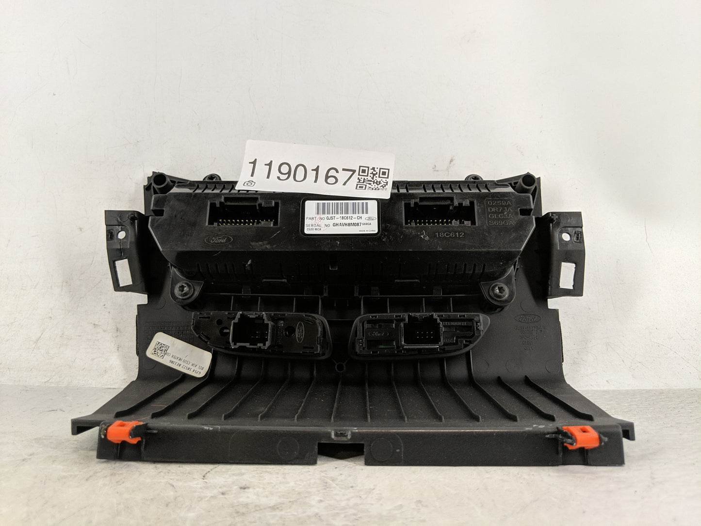 2018-2019 Ford Escape Climate Control Module Temperature AC/Heater Replacement P/N:GJ5T-18C612-CH Fits Fits 2018 2019 OEM Us