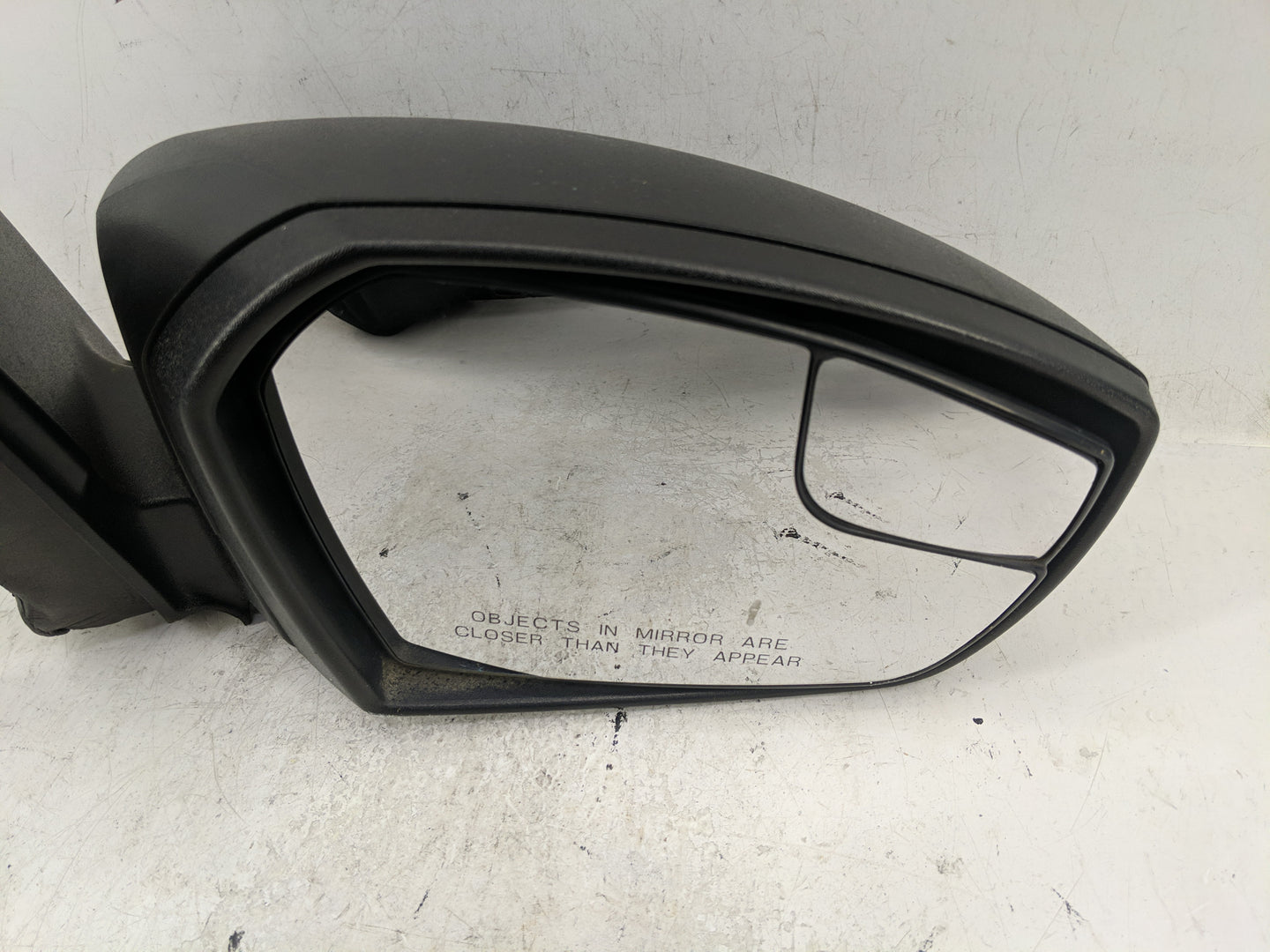 2017-2019 Ford Escape Passenger Right Side View Manual Door Mirror Black - Oemusedautoparts1.com