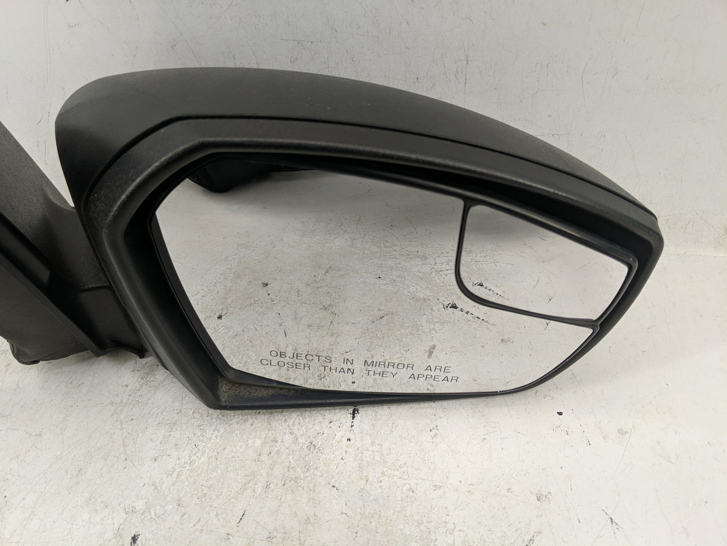 2017-2019 Ford Escape Passenger Right Side View Manual Door Mirror Black - Oemusedautoparts1.com