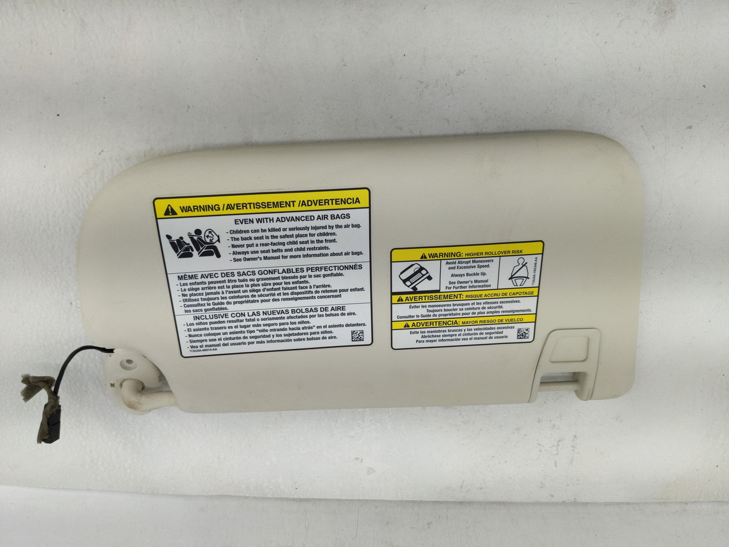 2013-2019 Ford Escape Sun Visor Shade Replacement Driver Left Mirror Fits Fits 2013 2014 2015 2016 2017 2018 2019 OEM Used A