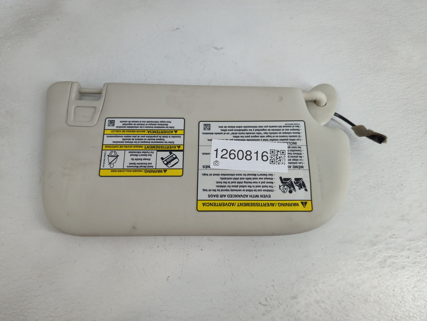 2013-2019 Ford Escape Sun Visor Shade Replacement Driver Left Mirror Fits Fits 2013 2014 2015 2016 2017 2018 2019 OEM Used A