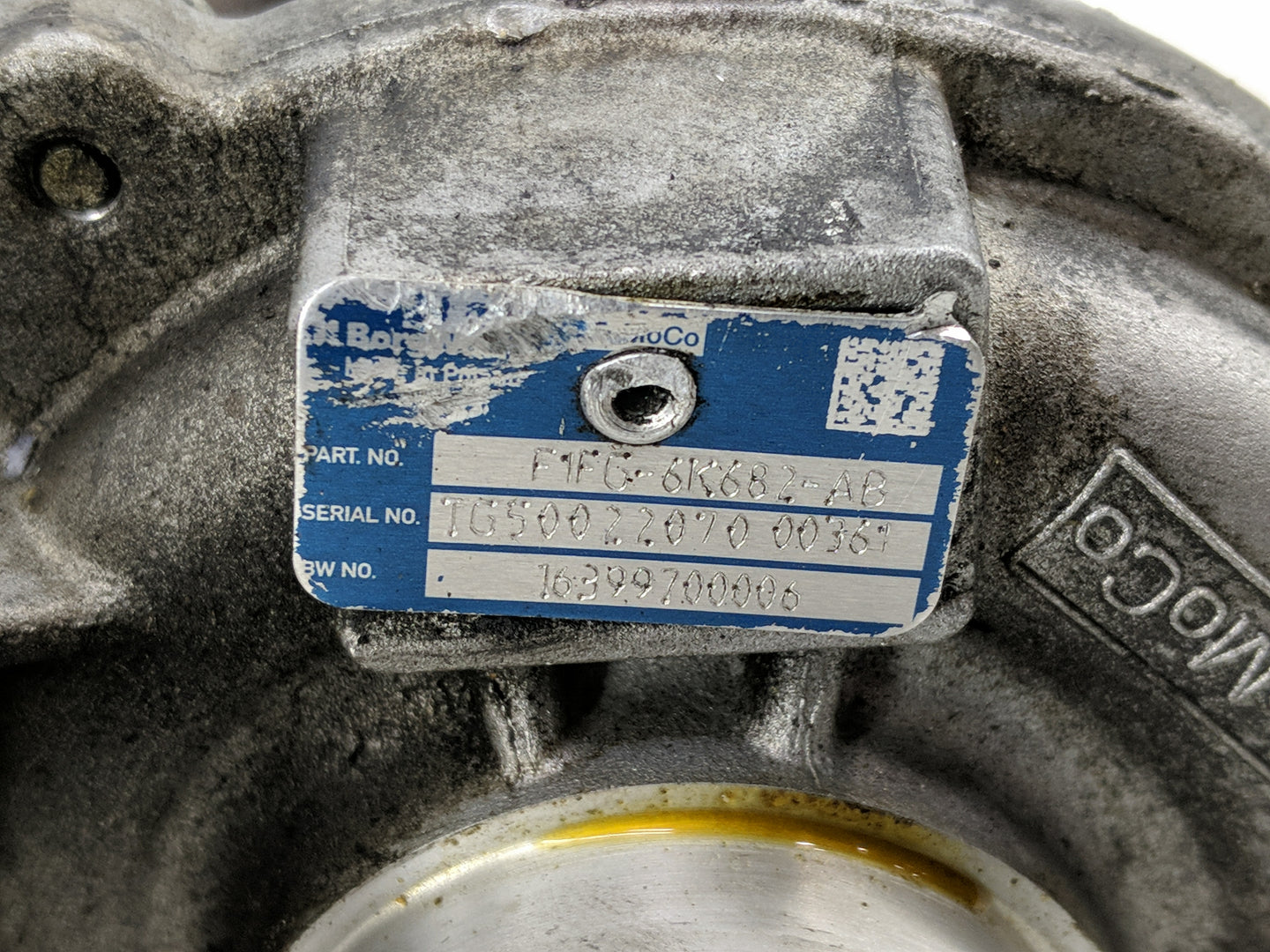 2017 Ford Escape Turbocharger Turbo Charger Super Charger Supercharger - Oemusedautoparts1.com