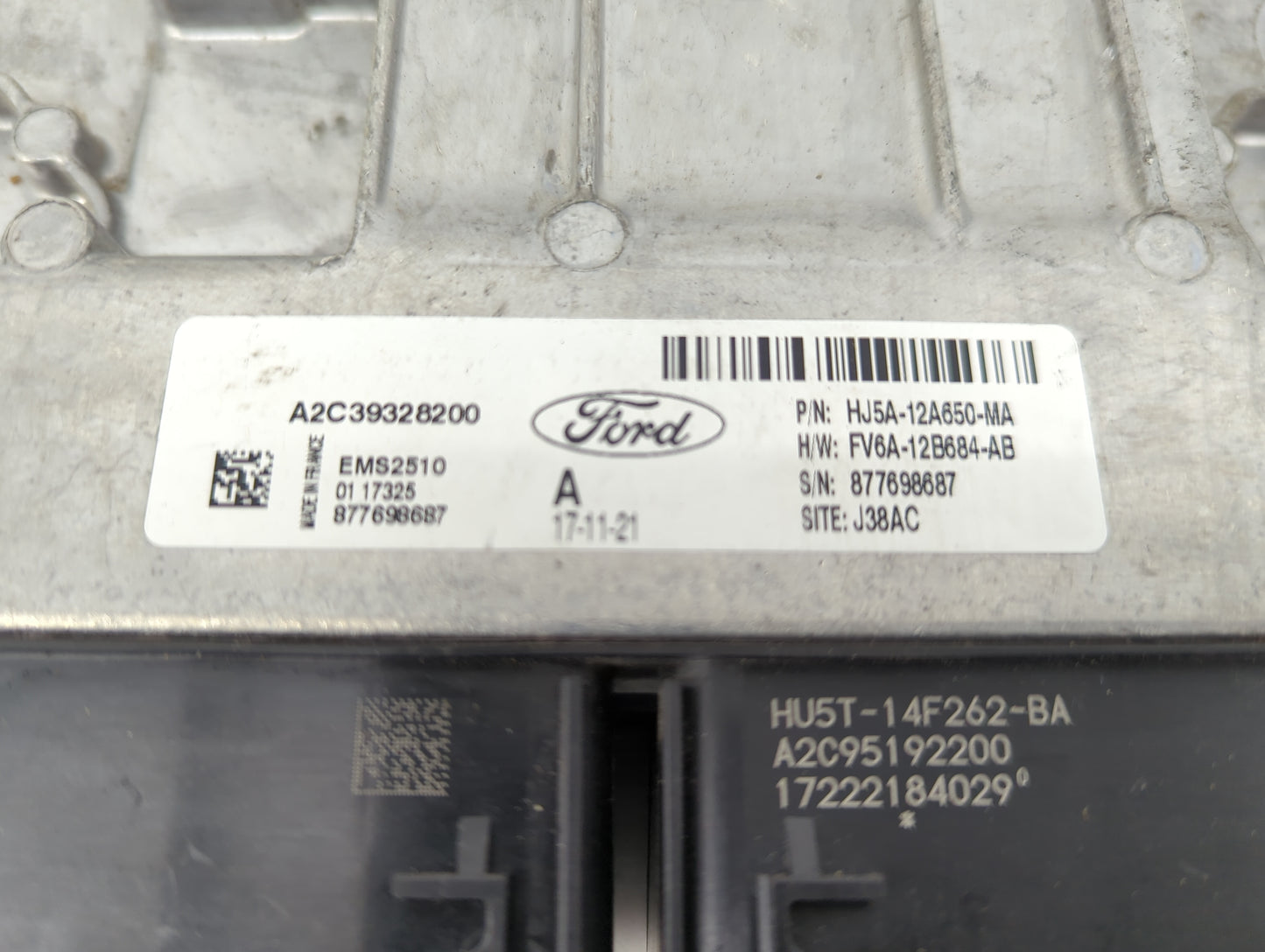 2017-2019 Ford Escape PCM Engine Control Computer ECU ECM PCU OEM P/N:HJ5A-12A650-MA Fits Fits 2017 2018 2019 OEM Used Auto 