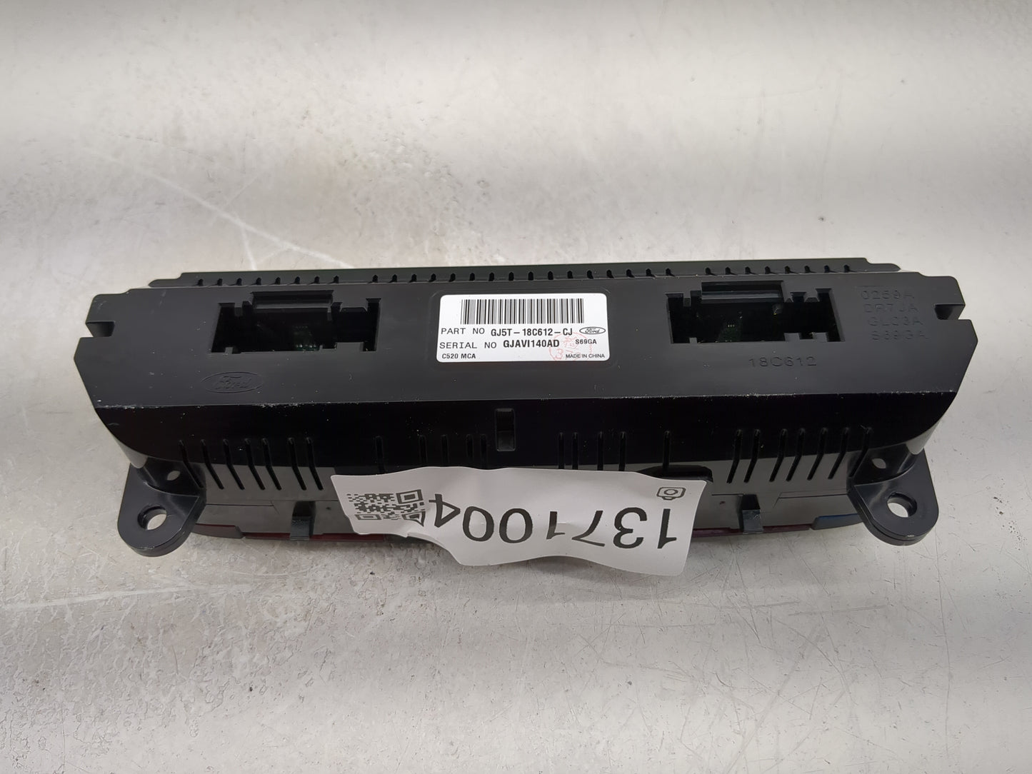 2018-2019 Ford Escape Climate Control Module Temperature AC/Heater Replacement P/N:GJ5T-18C612-CJ Fits Fits 2018 2019 OEM Us