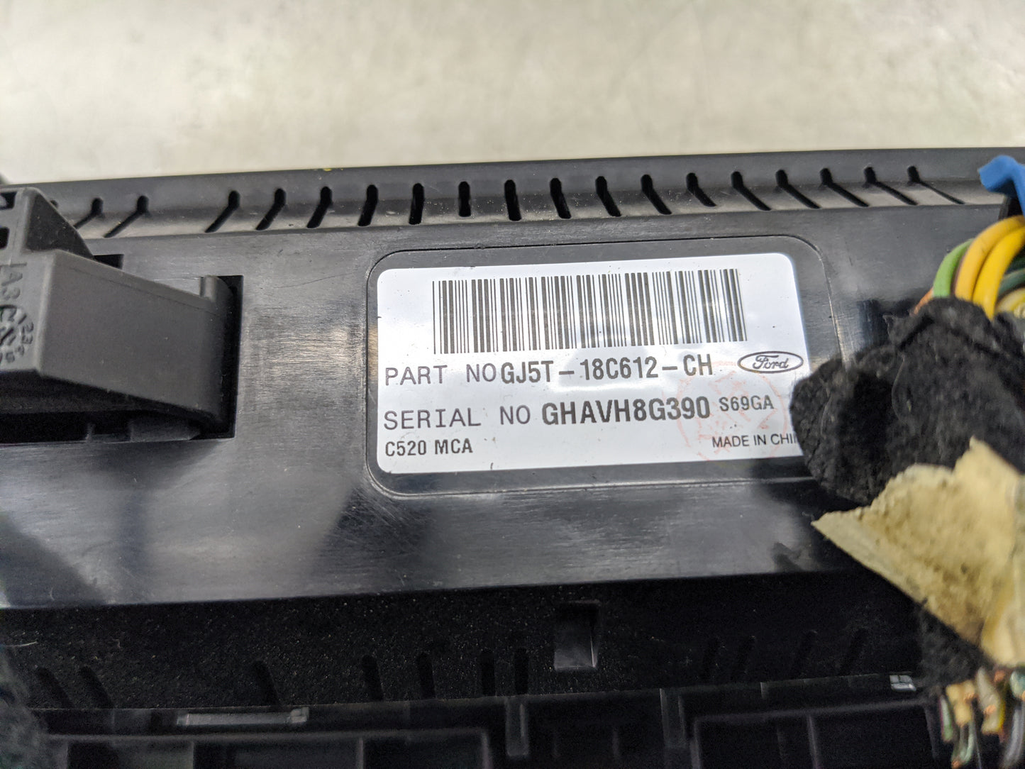 2018-2019 Ford Escape Climate Control Module Temperature AC/Heater Replacement P/N:GJ5T-18C612-CH Fits Fits 2018 2019 OEM Us