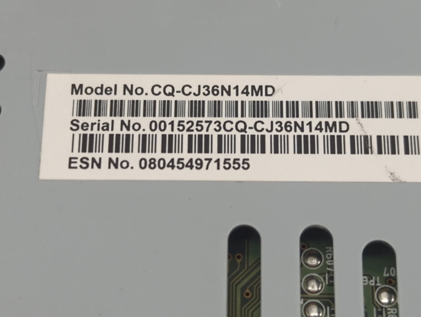 2015-2019 Ford Escape Radio AM FM Cd Player Receiver Replacement P/N:CQ-CJ36N14MD Fits Fits 2015 2016 2017 2018 2019 OEM Use