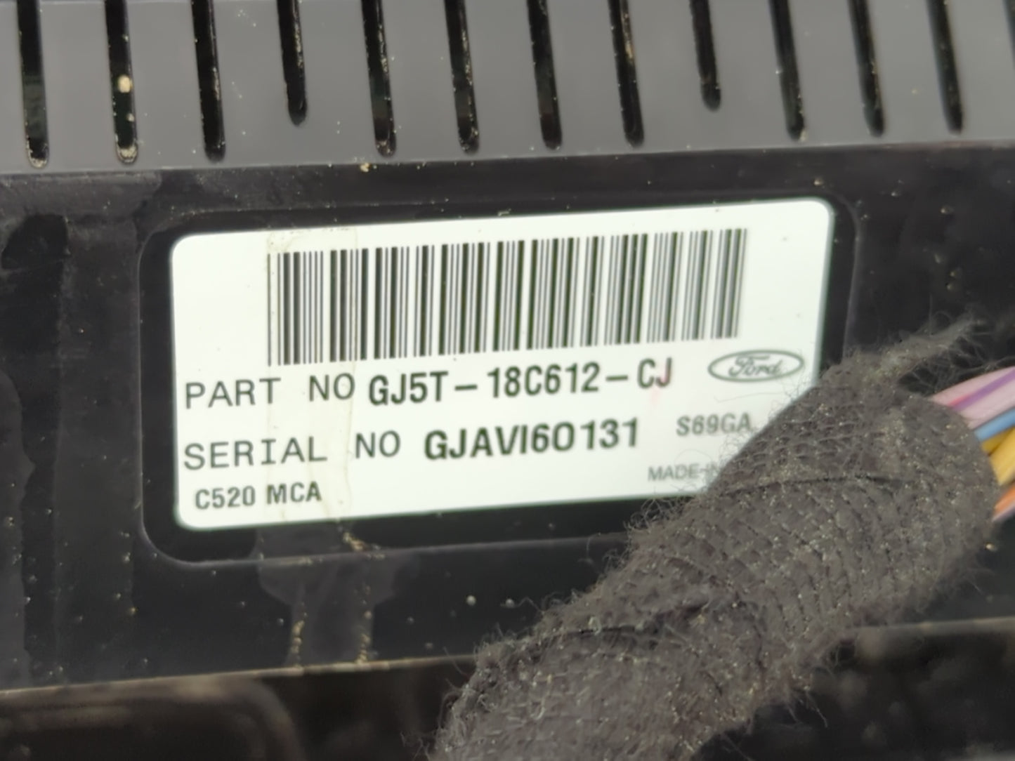 2018-2019 Ford Escape Climate Control Module Temperature AC/Heater Replacement P/N:GJ5T-18C612-CJ Fits Fits 2018 2019 OEM Us
