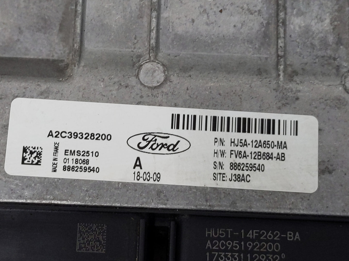 2017-2019 Ford Escape PCM Engine Control Computer ECU ECM PCU OEM P/N:HU5T-14F262-BA HJ5A-12A650-MA Fits Fits 2017 2018 2019