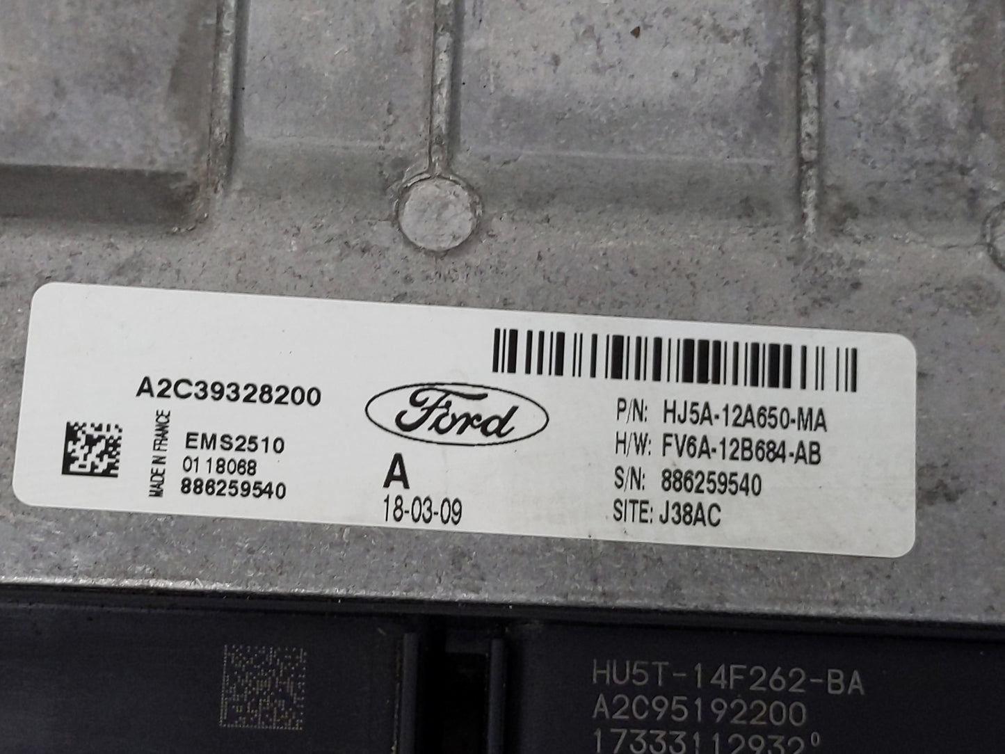 2017-2019 Ford Escape PCM Engine Control Computer ECU ECM PCU OEM P/N:HU5T-14F262-BA HJ5A-12A650-MA Fits Fits 2017 2018 2019