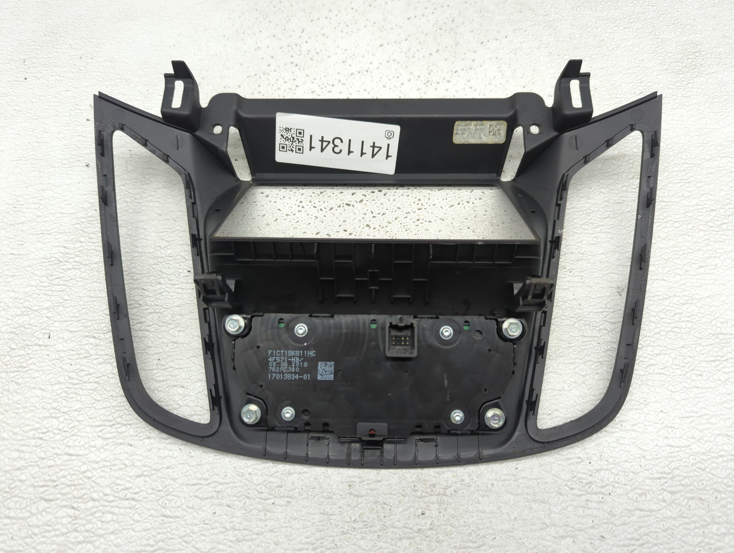 2017-2019 Ford Escape Radio AM FM Cd Player Receiver Replacement P/N:F1CT18K811HC Fits Fits 2017 2018 2019 OEM Used Auto Par