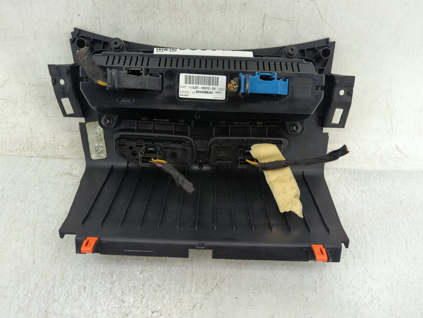 2018-2019 Ford Escape Climate Control Module Temperature AC/Heater Replacement P/N:GJ5T-18C612-CH Fits Fits 2018 2019 OEM Us