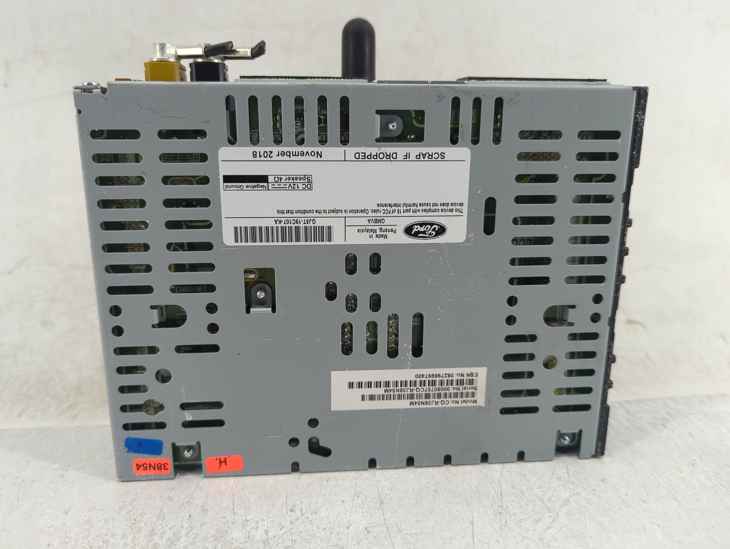 2015-2019 Ford Escape Radio AM FM Cd Player Receiver Replacement P/N:GJ5T-19C107-KA Fits Fits 2015 2016 2017 2018 2019 OEM U