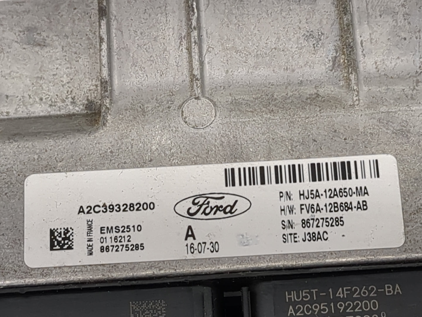 2017-2019 Ford Escape PCM Engine Control Computer ECU ECM PCU OEM P/N:HU5T-14F262-BA FV6A-12B684-AB Fits Fits 2017 2018 2019