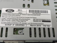 2015-2019 Ford Escape Radio AM FM Cd Player Receiver Replacement P/N:CJ5T-19C107-GB Fits Fits 2015 2016 2017 2018 2019 OEM U