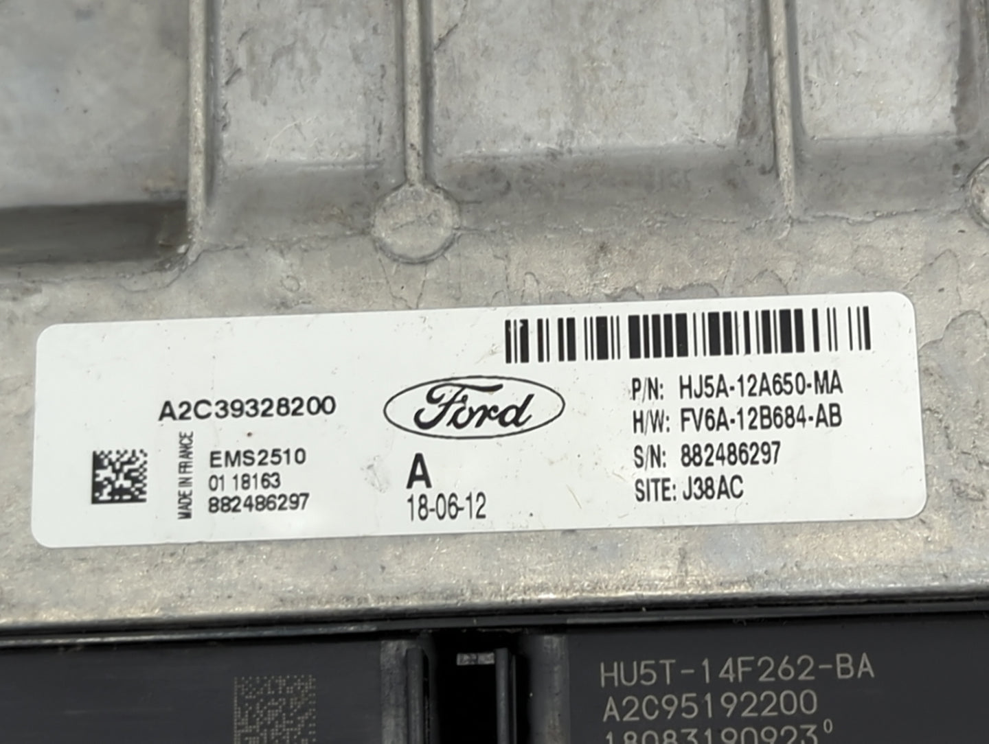 2017-2019 Ford Escape PCM Engine Control Computer ECU ECM PCU OEM P/N:HJ5A-12A650-MA FV6A-12B684-AB Fits Fits 2017 2018 2019