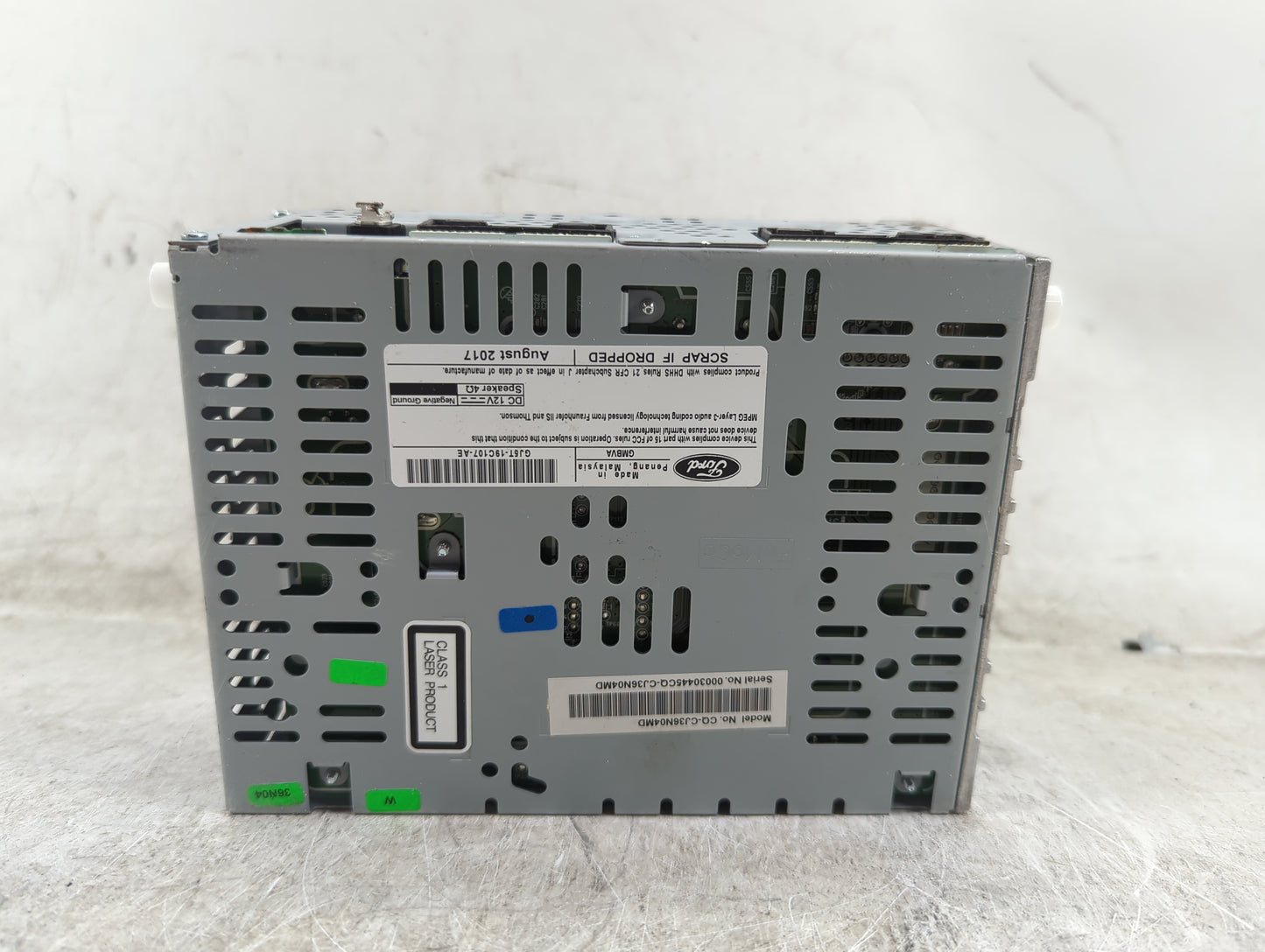 2017-2019 Ford Escape Radio AM FM Cd Player Receiver Replacement P/N:GJ5T-19C107-AE CQ-CJ36N04MD Fits Fits 2017 2018 2019 OE