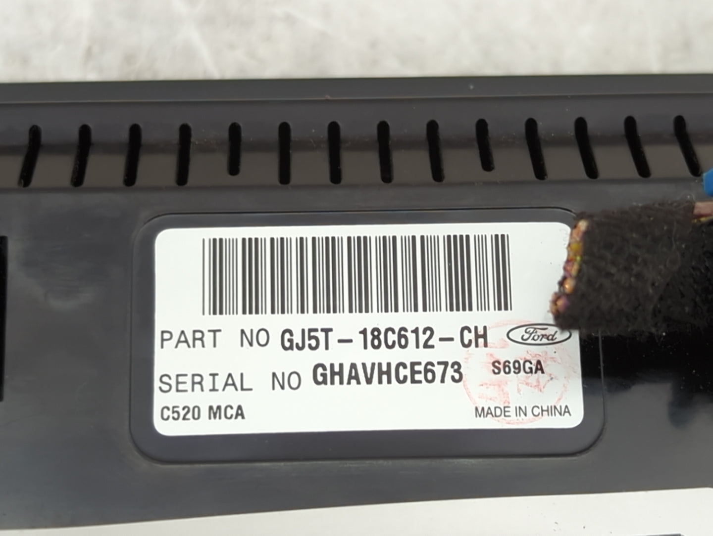 2018-2019 Ford Escape Climate Control Module Temperature AC/Heater Replacement P/N:GJ5T-18C612-CH Fits Fits 2018 2019 OEM Us