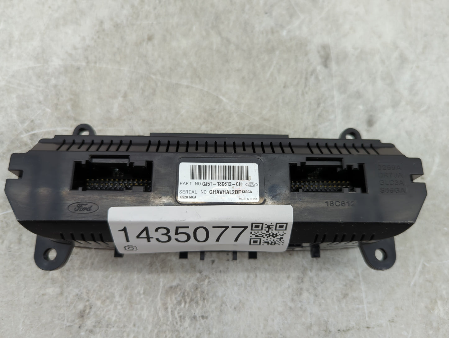 2018-2019 Ford Escape Climate Control Module Temperature AC/Heater Replacement P/N:GJ5T-18C612-CH Fits Fits 2018 2019 OEM Us