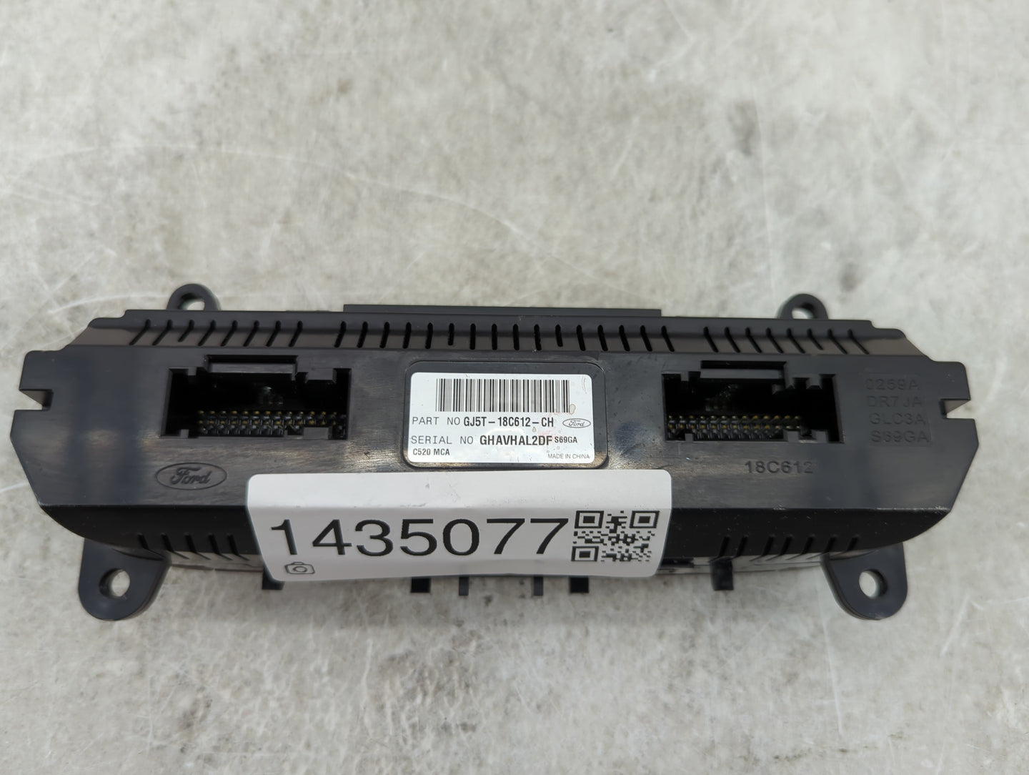 2018-2019 Ford Escape Climate Control Module Temperature AC/Heater Replacement P/N:GJ5T-18C612-CH Fits Fits 2018 2019 OEM Us