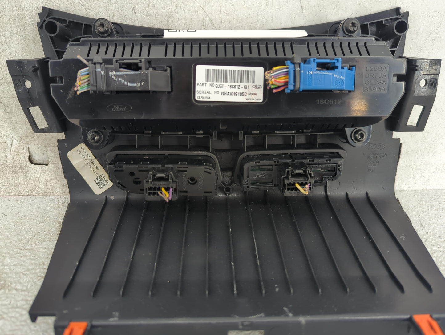 2018-2019 Ford Escape Climate Control Module Temperature AC/Heater Replacement P/N:GJ5T-18C612-CH Fits Fits 2018 2019 OEM Us
