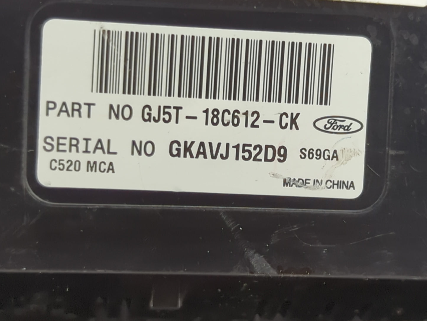 2018-2019 Ford Escape Climate Control Module Temperature AC/Heater Replacement P/N:GJ5T-18C612-CJ Fits Fits 2018 2019 OEM Us
