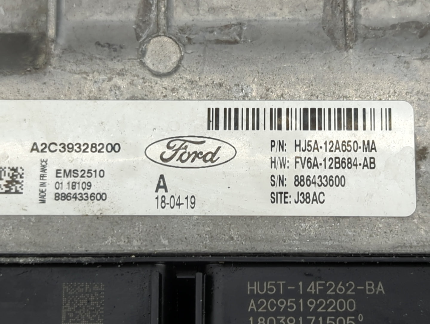 2017-2019 Ford Escape PCM Engine Control Computer ECU ECM PCU OEM P/N:HJ5A-12A650-MA FV6A-12B684-AB Fits Fits 2017 2018 2019