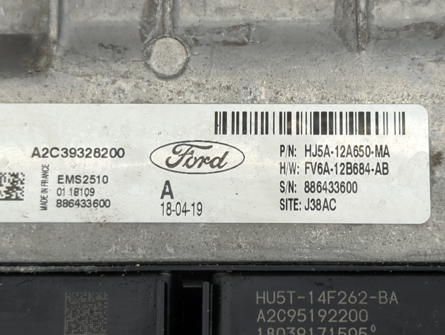 2017-2019 Ford Escape PCM Engine Control Computer ECU ECM PCU OEM P/N:HJ5A-12A650-MA FV6A-12B684-AB Fits Fits 2017 2018 2019