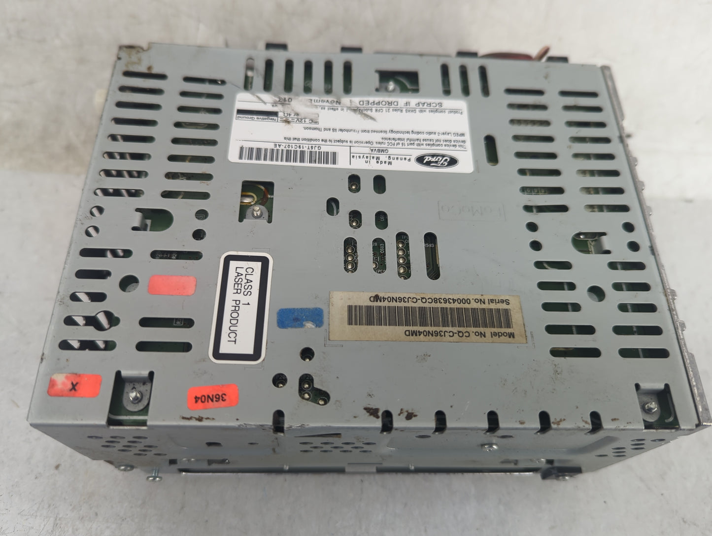 2015-2019 Ford Escape Radio AM FM Cd Player Receiver Replacement P/N:CQ-CJ36N04MD GJ5T-18C107-AE Fits OEM Used Auto Parts - 