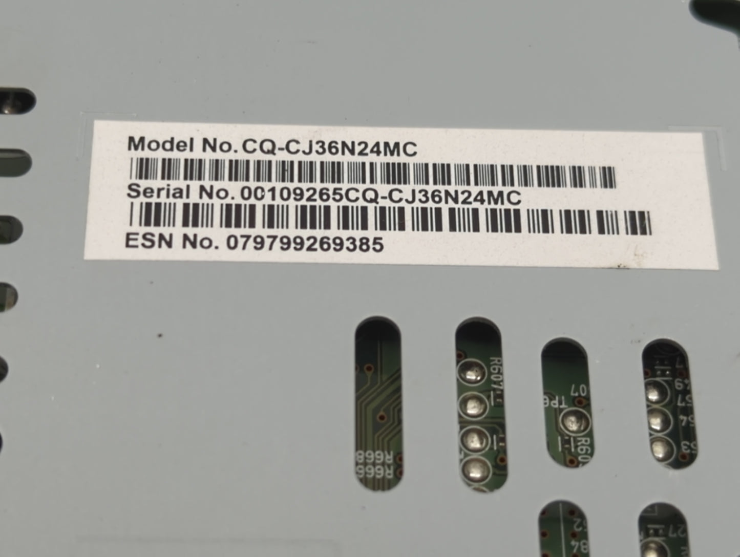 2017-2019 Ford Escape Radio AM FM Cd Player Receiver Replacement P/N:CQ-CJ36N24MC GJ5T-19C107-AE Fits Fits 2017 2018 2019 OE