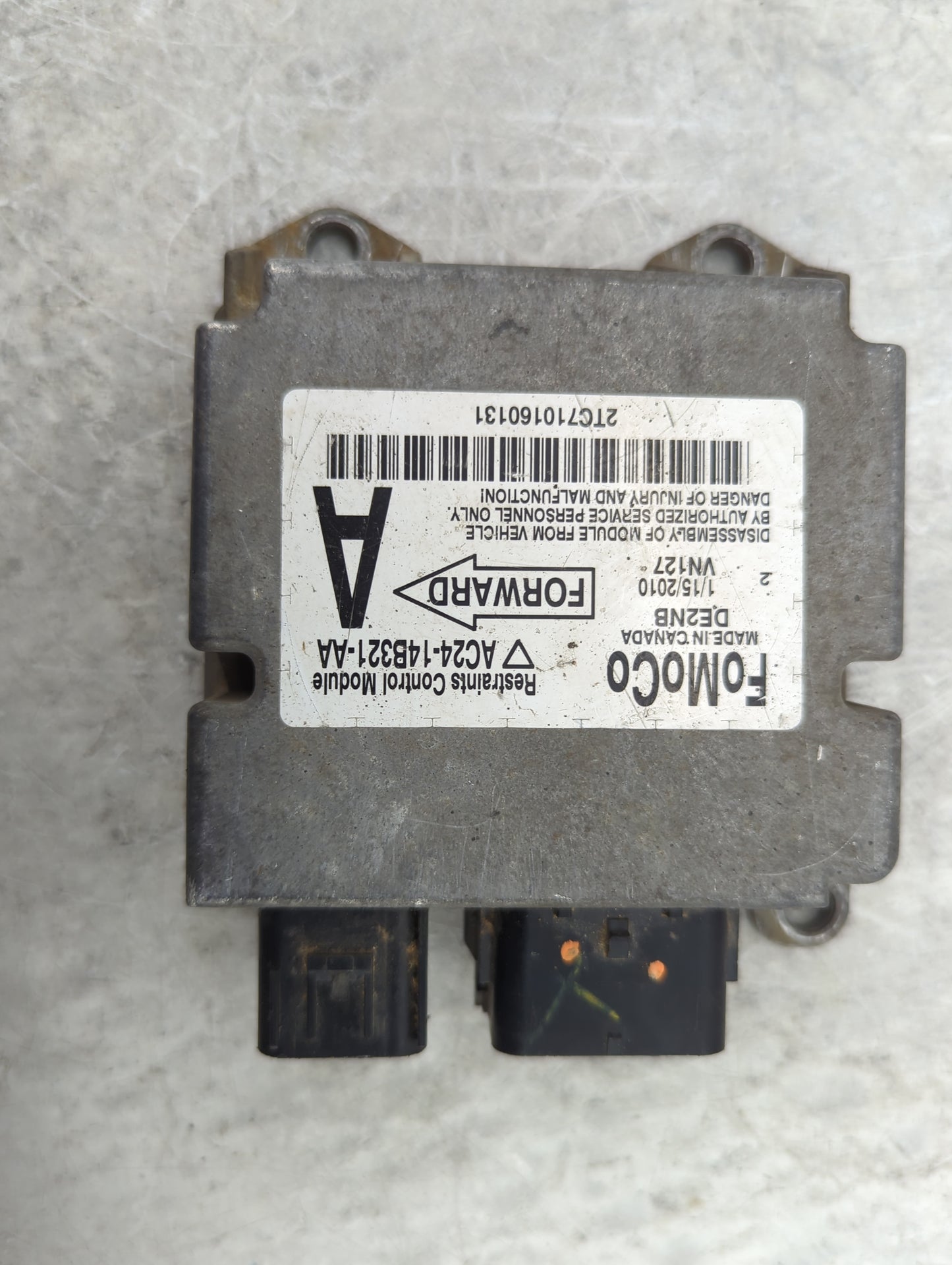 2017-2019 Ford Escape Safety Restraint Srs Airbag Control Module - Oemusedautoparts1.com
