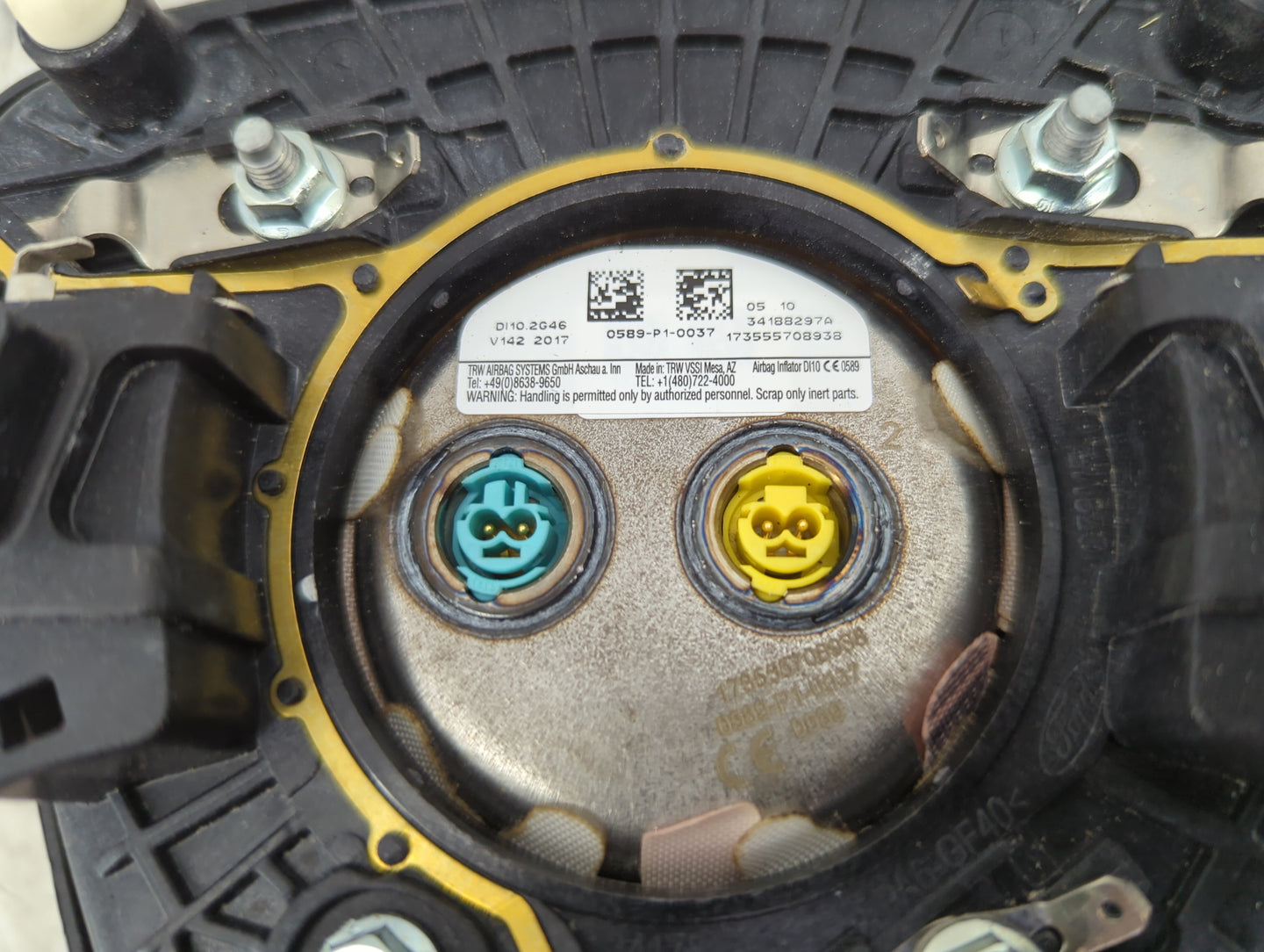 2017-2019 Ford Escape Air Bag Driver Left Steering Wheel Mounted 1459078 - Oemusedautoparts1.com