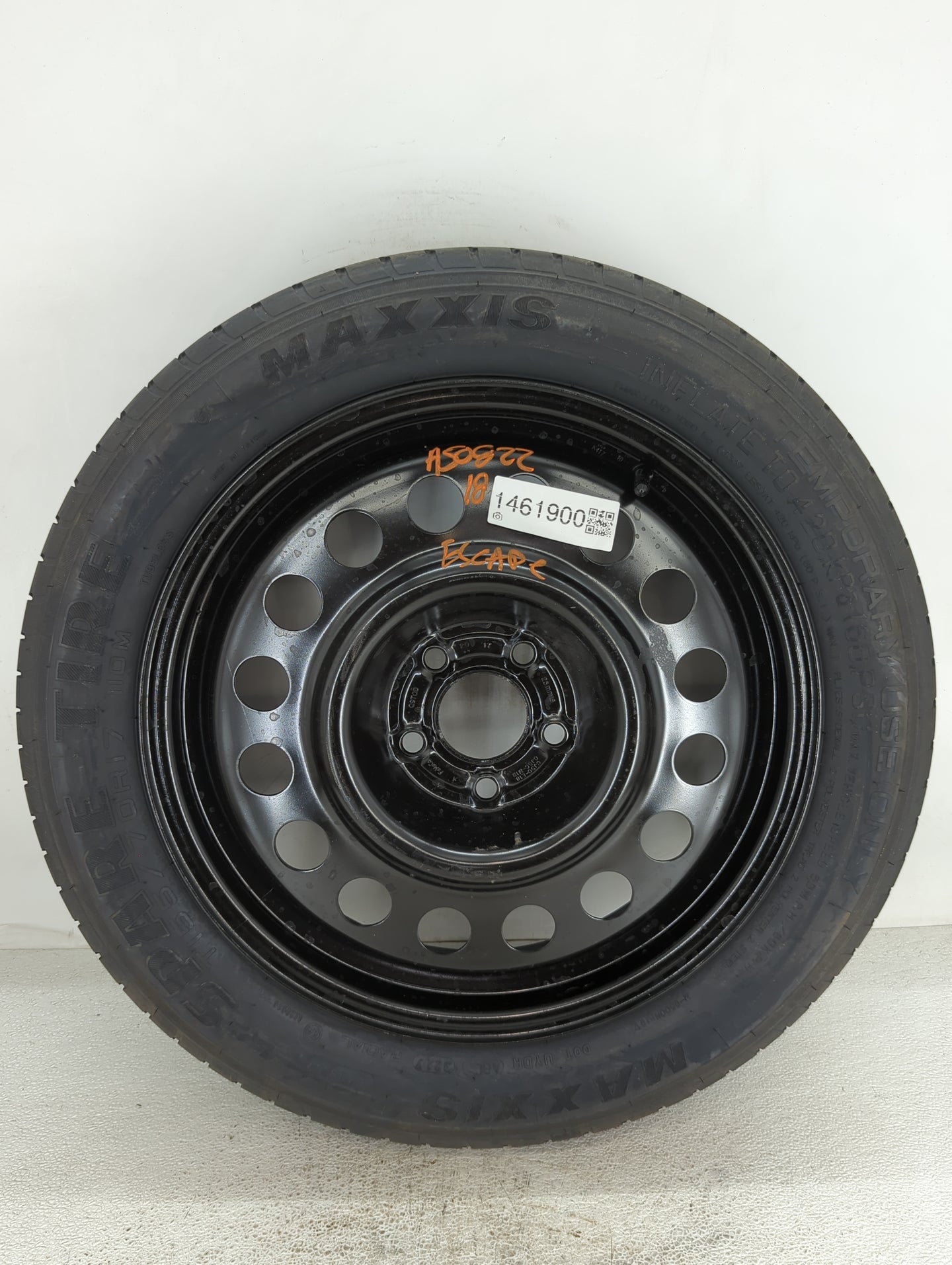 2018 Ford Escape Spare Donut Tire Wheel Rim Oem 1461900 - Oemusedautoparts1.com
