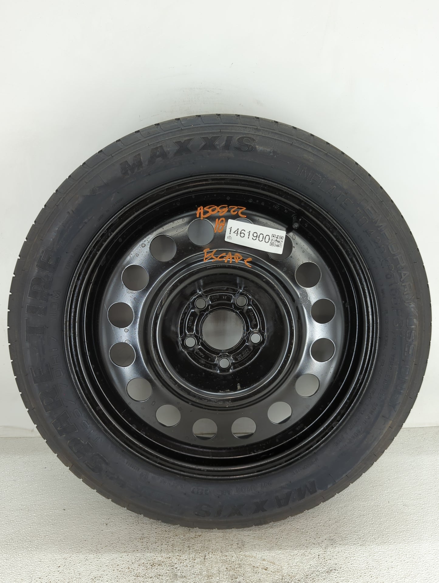 2018 Ford Escape Spare Donut Tire Wheel Rim Oem 1461900 - Oemusedautoparts1.com